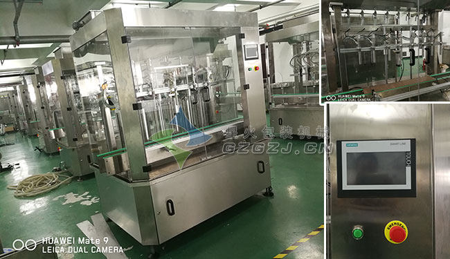 全自動柴油尾氣凈化液灌裝機(jī)車間內(nèi)實(shí)拍及細(xì)節(jié)