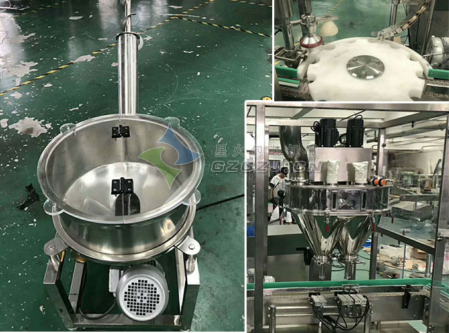 人參粉灌裝機車間內實拍及細節(jié)